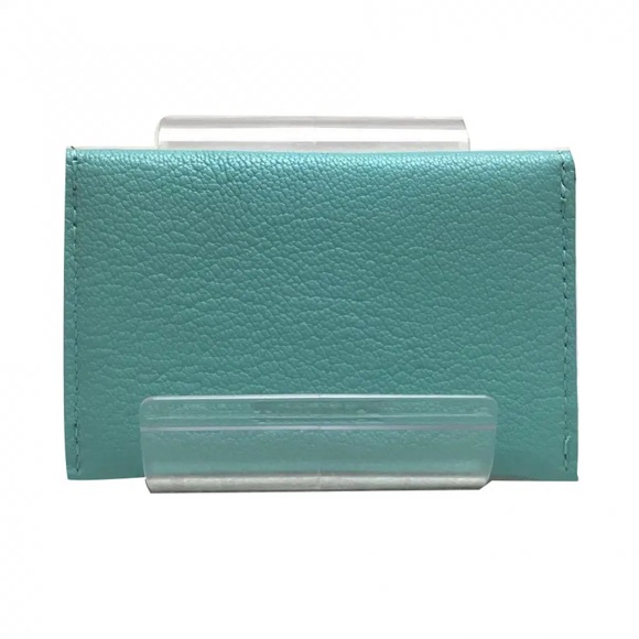 Tiffany & Co Card Holder Leather Envelope Wallet in signatureTiffany Blue - Picture 11 of 11